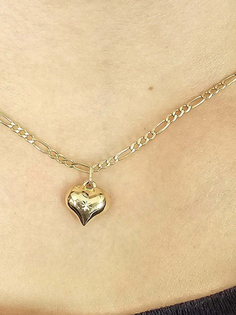 14 Solid Gold Heart Pendant Necklace - Elegant Women’s Jewelry